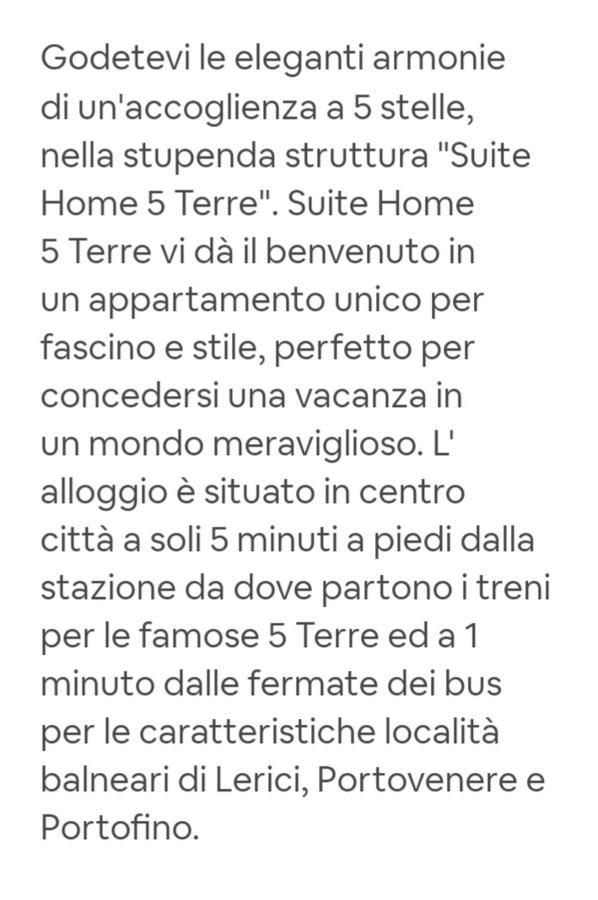 Suite Home 5 Terre La Spezia Habitación foto